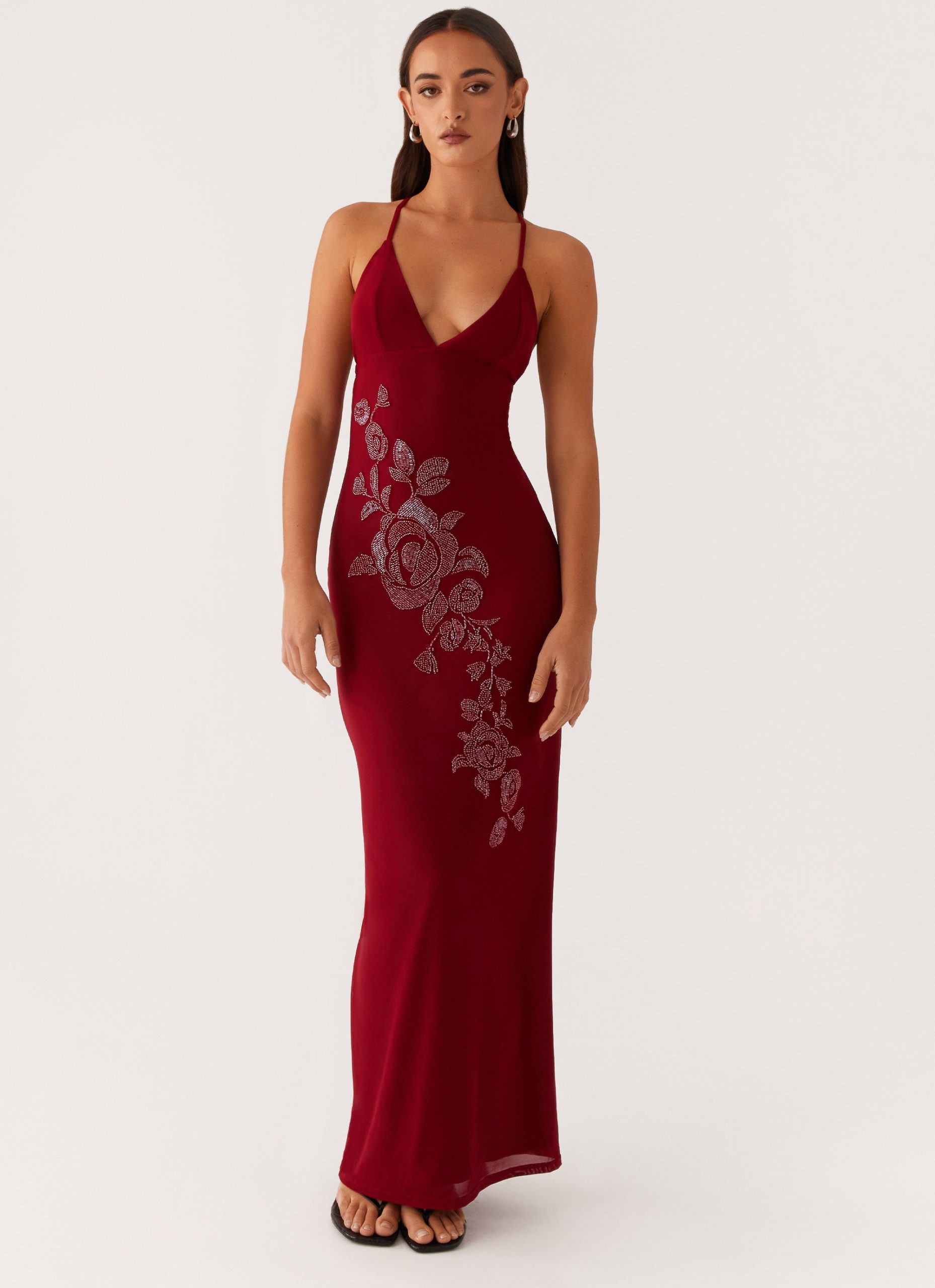 Beki_Beaded_Mesh_Maxi_Dress_Deep_Red_6jpg