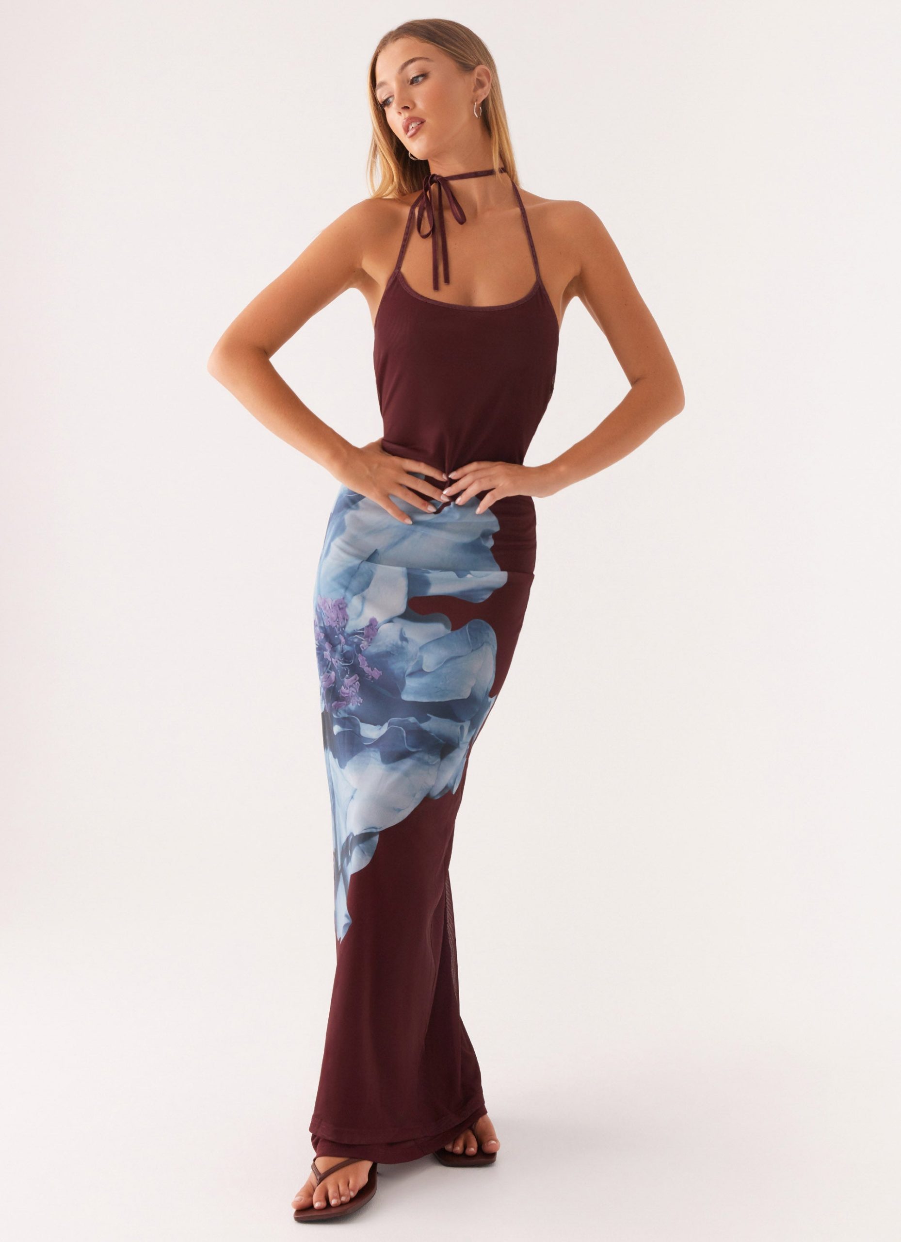 Dayana_Halterneck_Maxi_Dress_Maroon_Print_4_Peppermayojpg