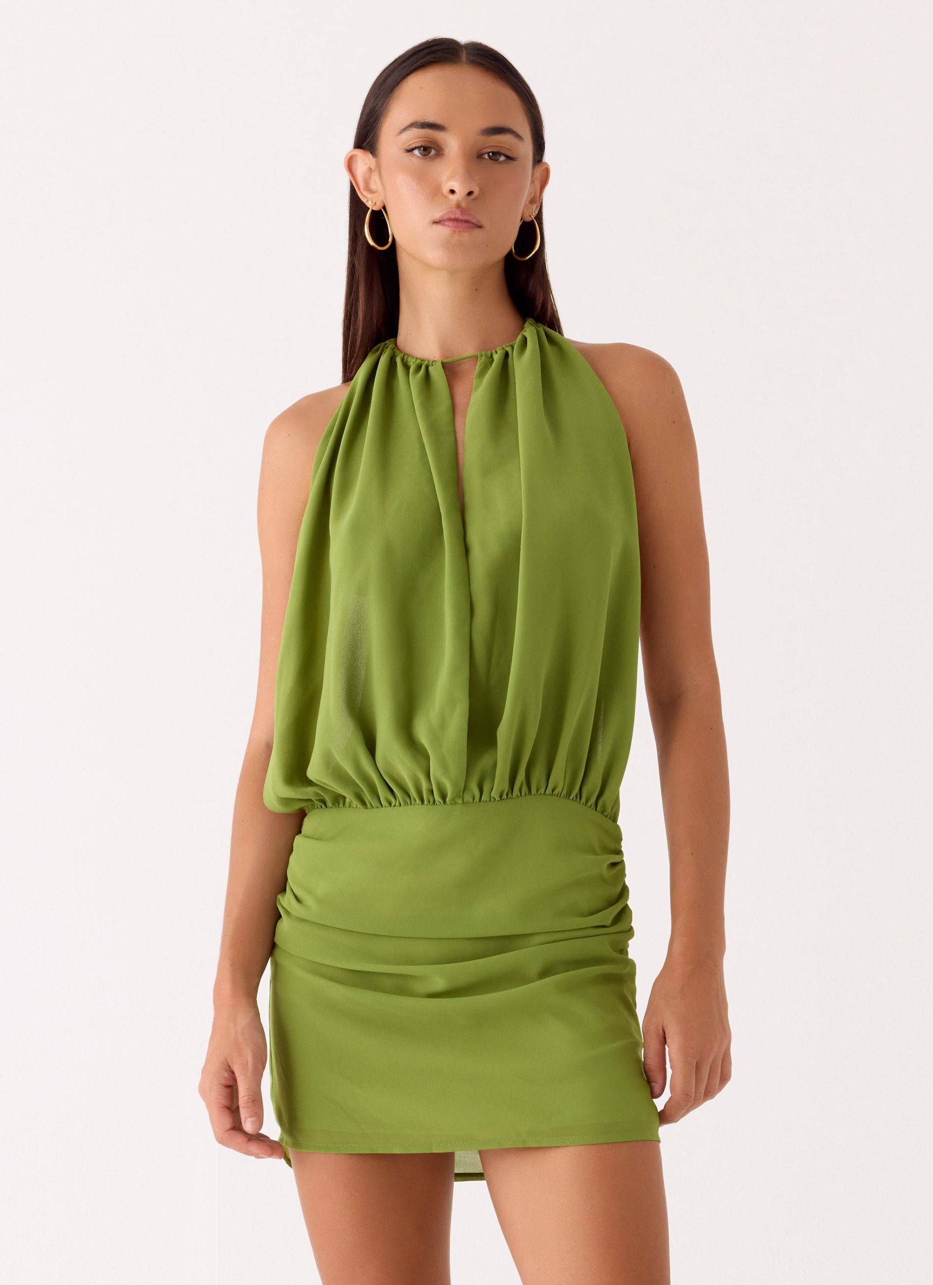 DialedInMiniDressFernGreen4