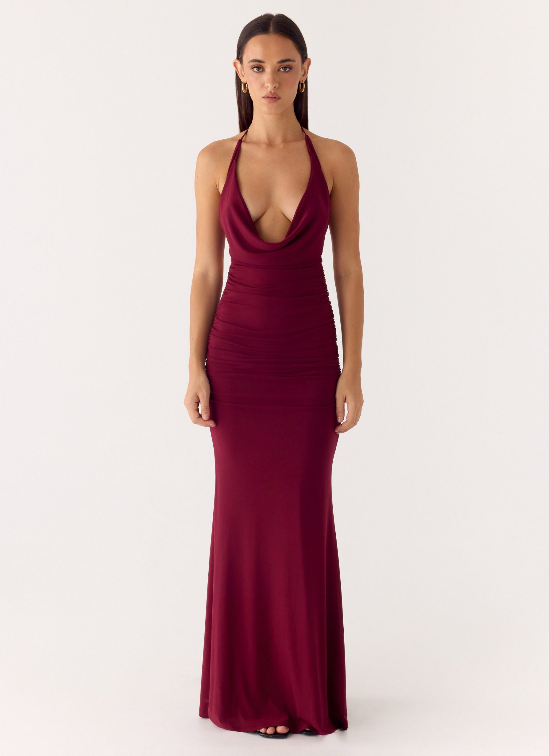 EyesClosedMaxiDressDarkCherry1Peppermayo