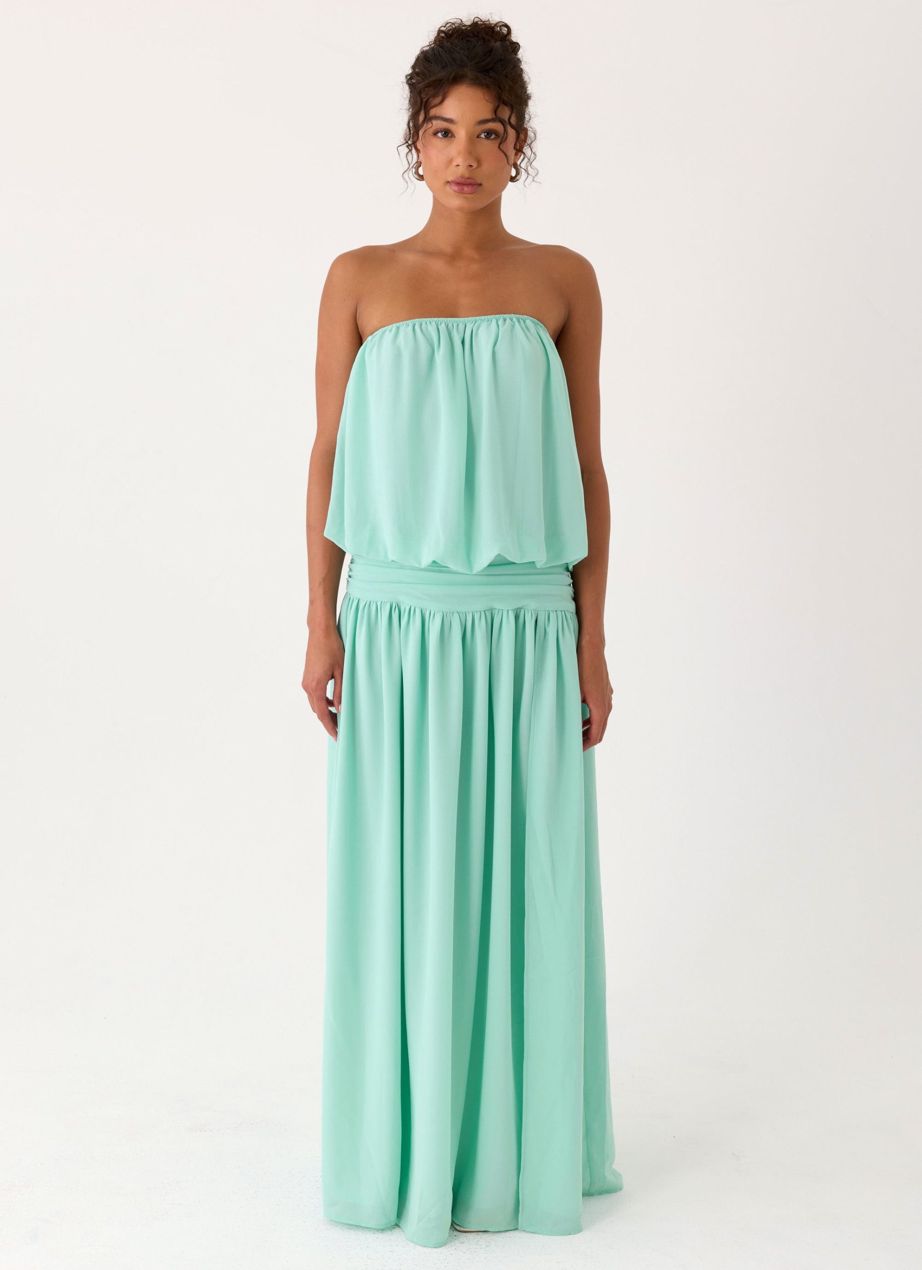 LiorasStraplessMaxiDressAqua4395