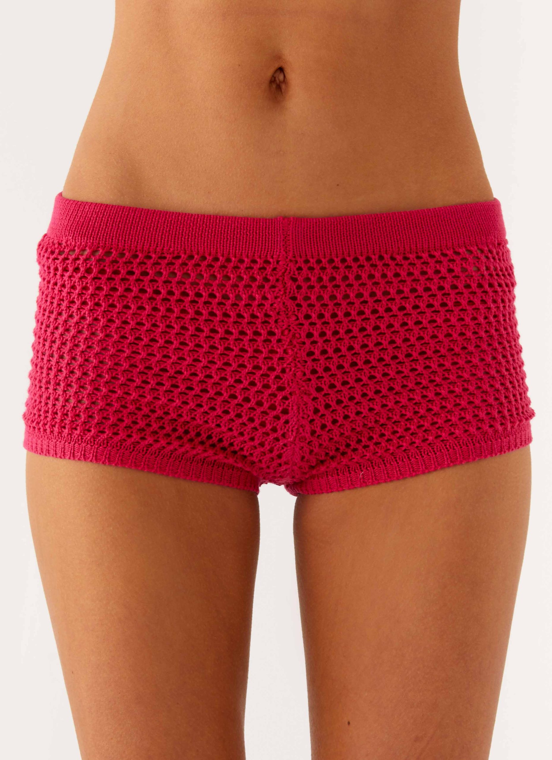 LukellaCrochetMiniShortsHotPink4Peppermayo