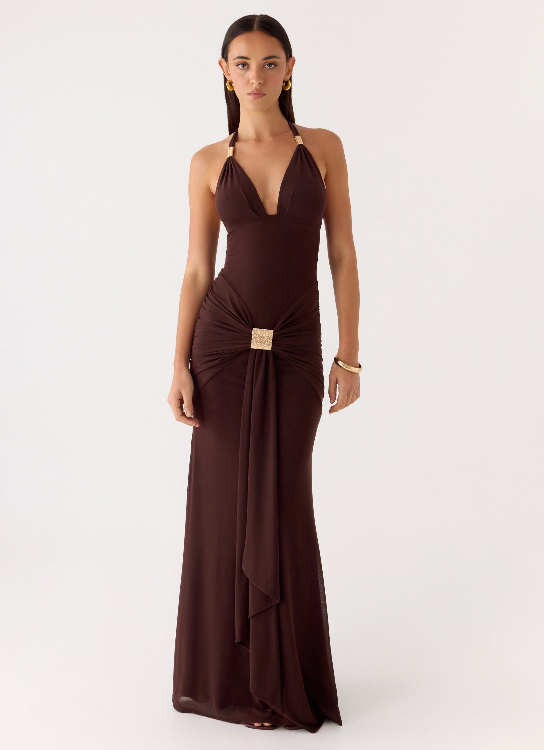 MiyahHalterHardwareMaxiDressChocolate4Peppermayo