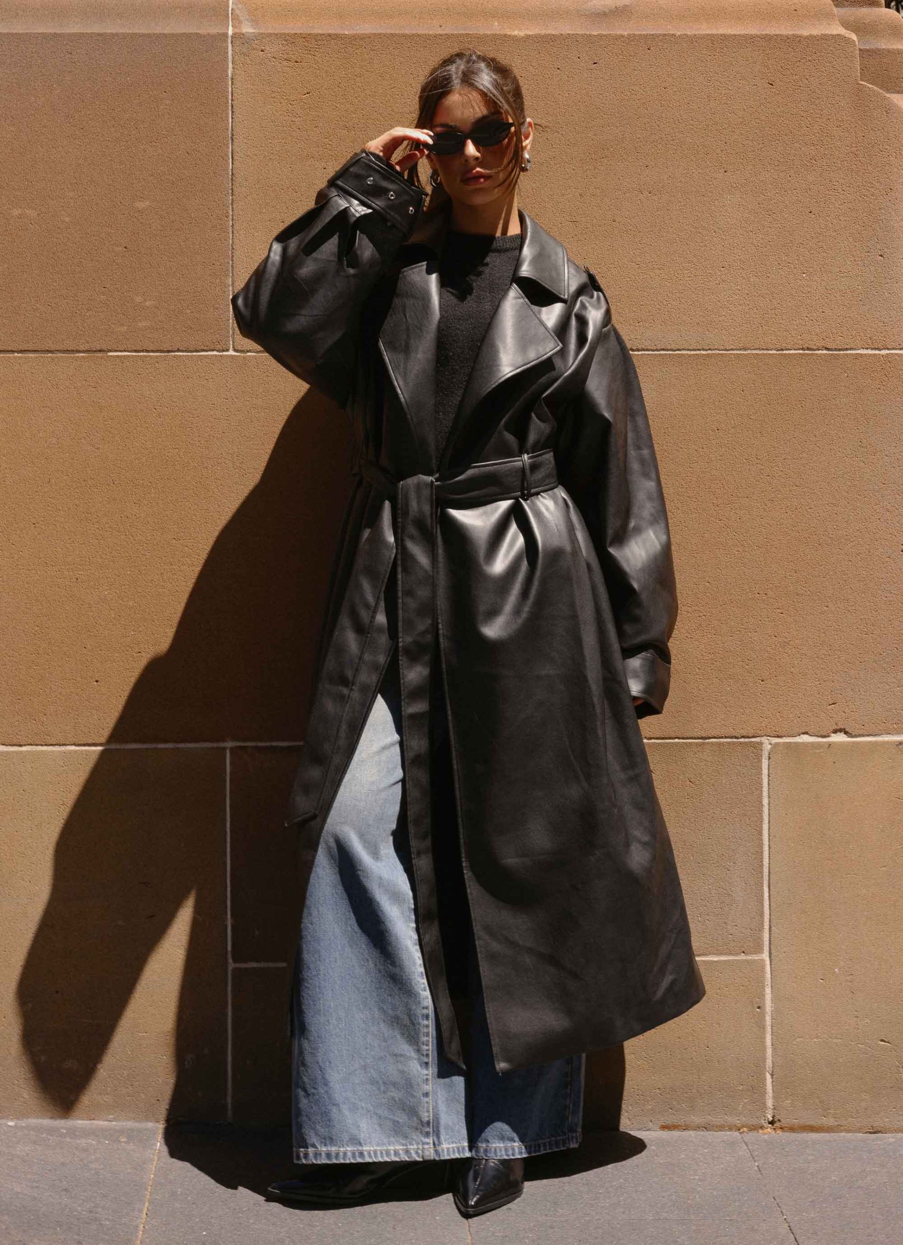 OutOnTheTownFauxLeatherMidiCoatBlack8Peppermayo