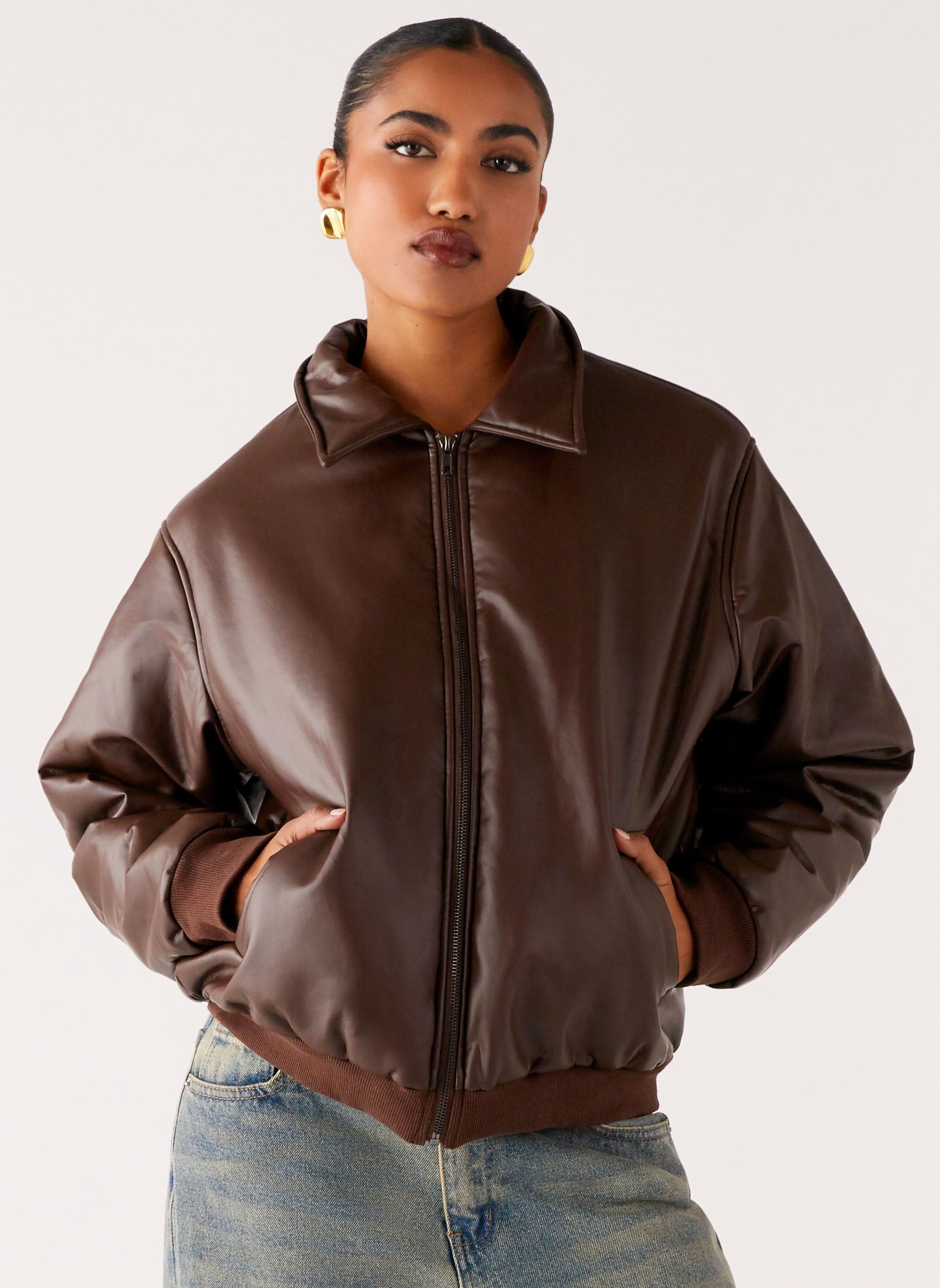 OutlandsFauxLeatherBomberChocolate4Peppermayo