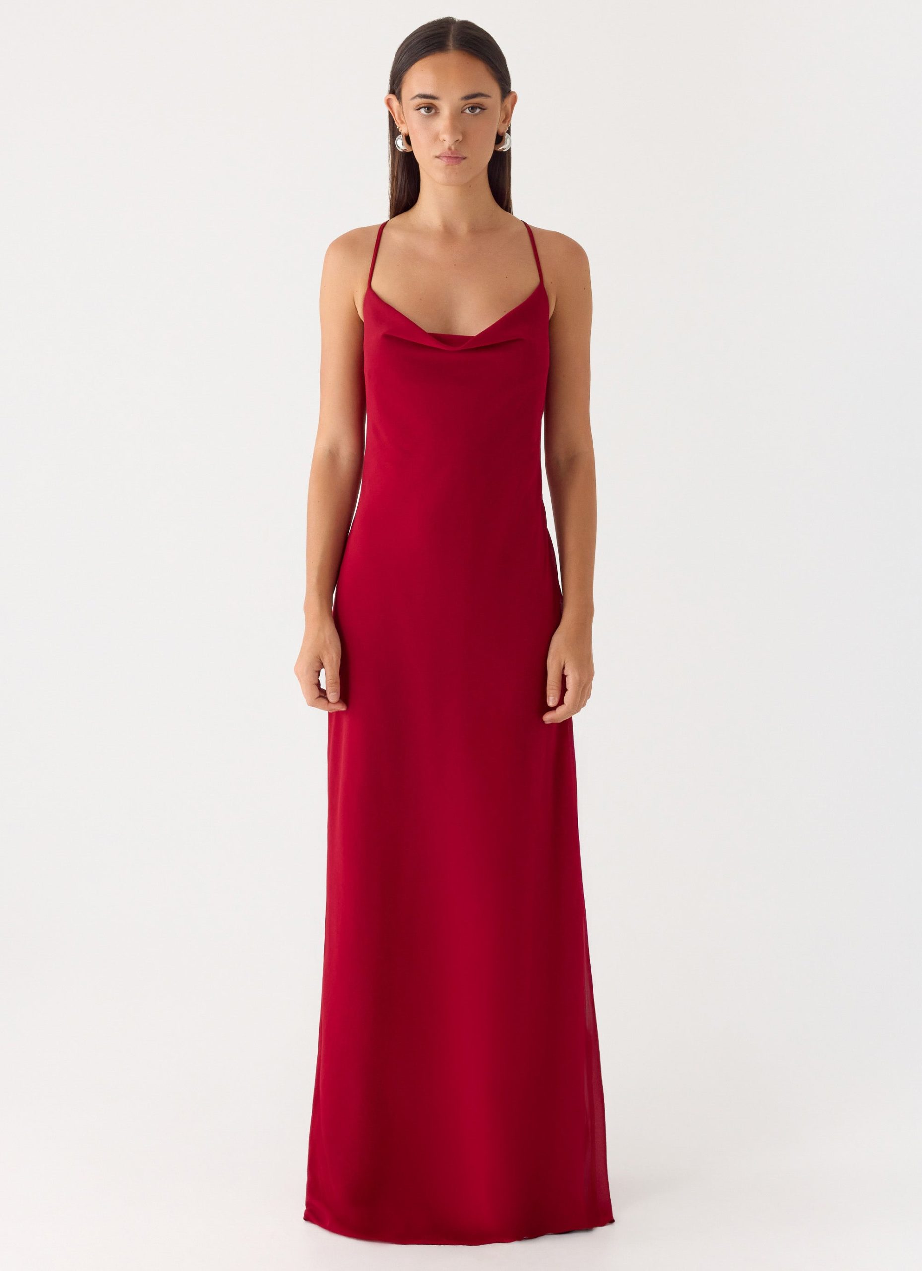 SariaMaxiDressDeepRed1Peppermayo