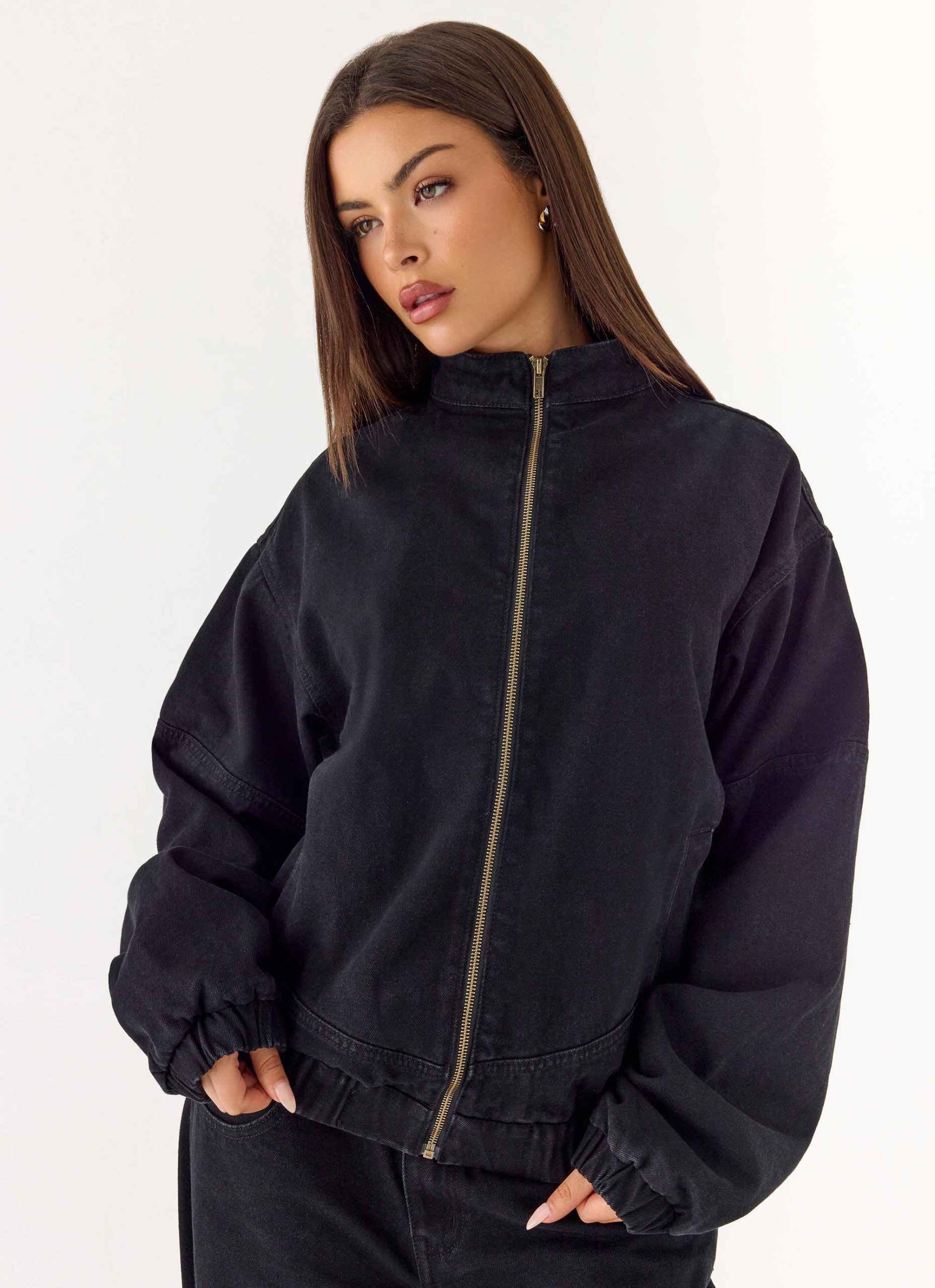 WaylonDenimBomberJacketBlack4Peppermayo
